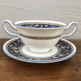 Wedgwood Florentine Navy Soup Cup & Saucer