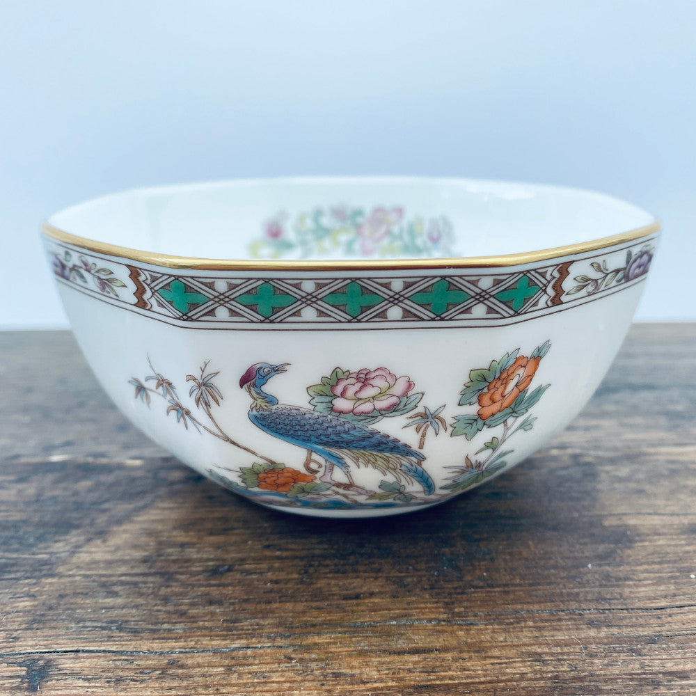 Wedgwood Kutani Crane Gold Trim Sugar Bowl Tea Octagonal MrPottery