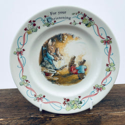 Wedgwood Peter Rabbit For Your Christening Tea Plate