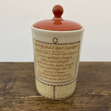 Wedgwood Sarah's Garden Cream & Terracottae Small Storage Jar